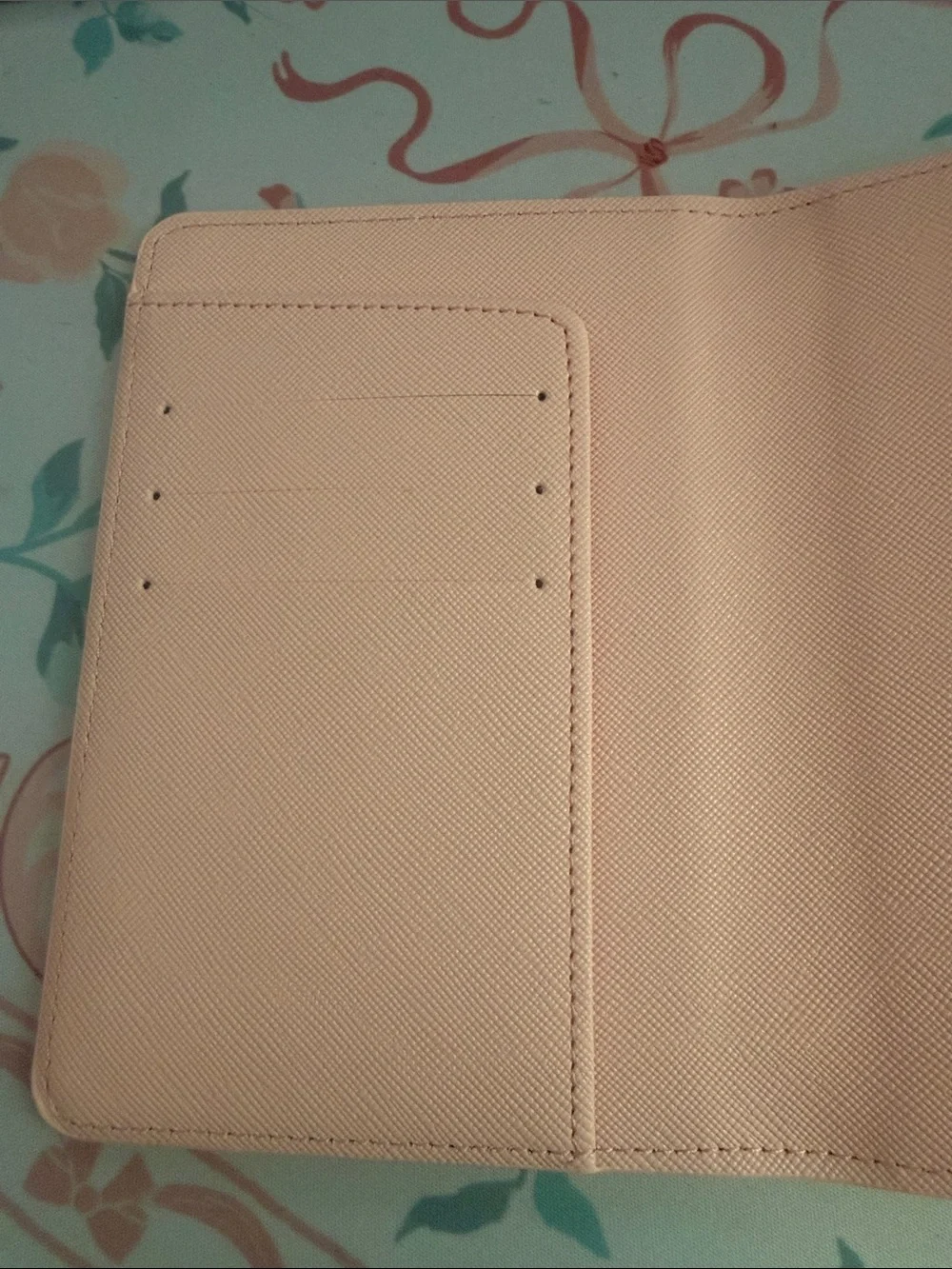 Pink Monogrammed Passport Cover Case Synthetic Leather TAYLOR NWOT
